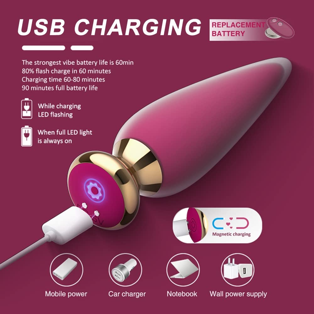 Amazon.com: Anal Butt Plug Anal Vibrator Sex Toy Wireless APP Remote  Control Butt Plugs Prostate Massage Dildo Vibrator Adult Toys : Health &  Household