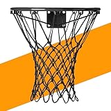 Basketball Net Replacement Outdoor Heavy Duty, Professional On-Court Quality [7.16oz], Unique Basketball Nets Heavy Duty Outdoor Fits for Standard Hoop, All Weather Anti Whip -12 Loops, Black, 2pcs