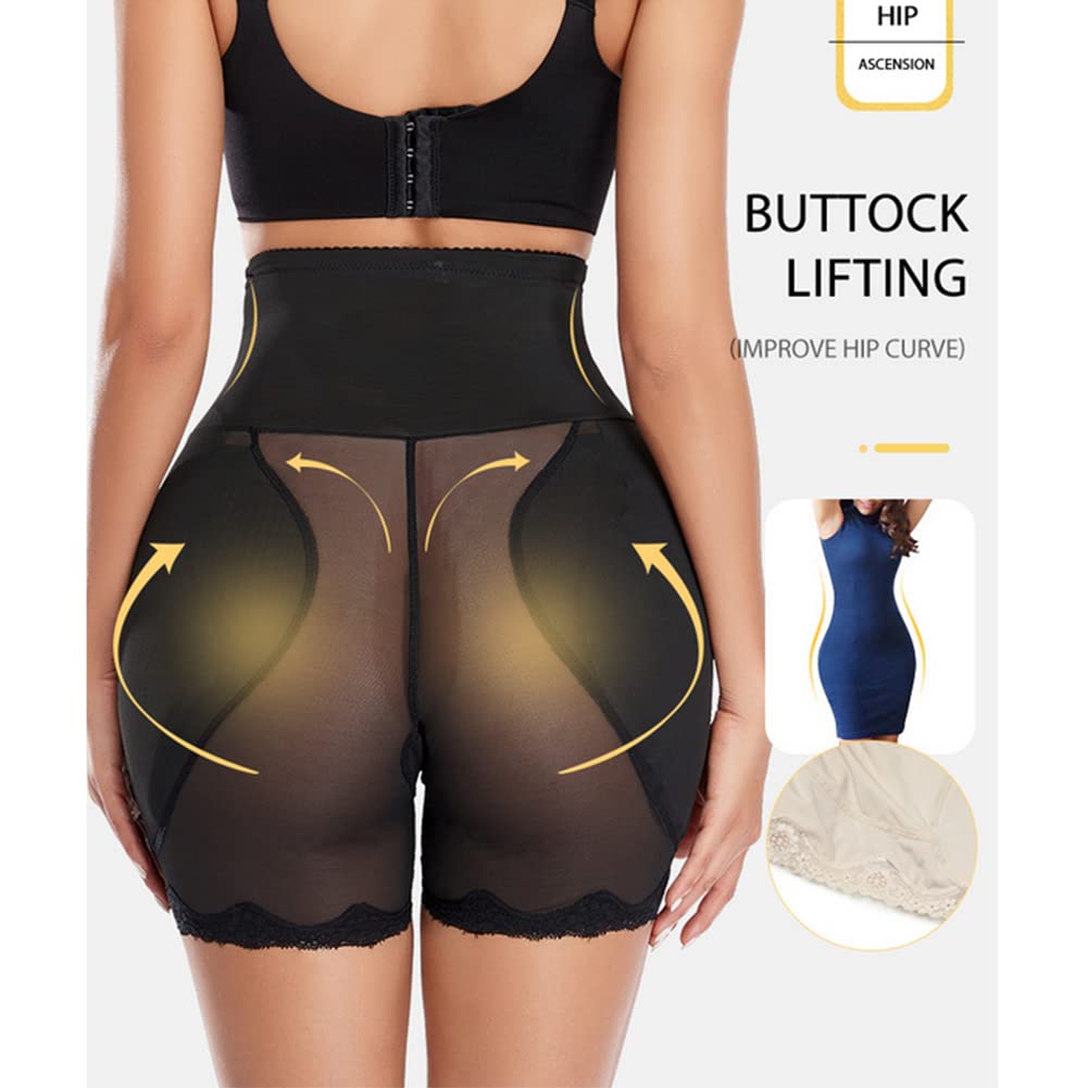 Pantaloncini Modellanti per la Vita, per Sollevare i Glutei, per allenare la Pancia, per Le Donne(Nero-X-Large