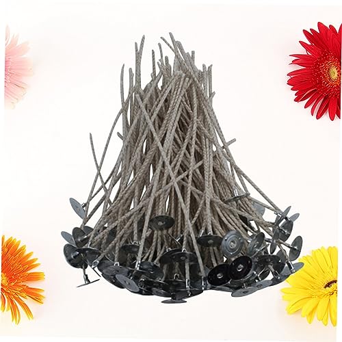 Mechas para velas con base en algodón 5.91 pulgadas 100 piezas miniatura 4