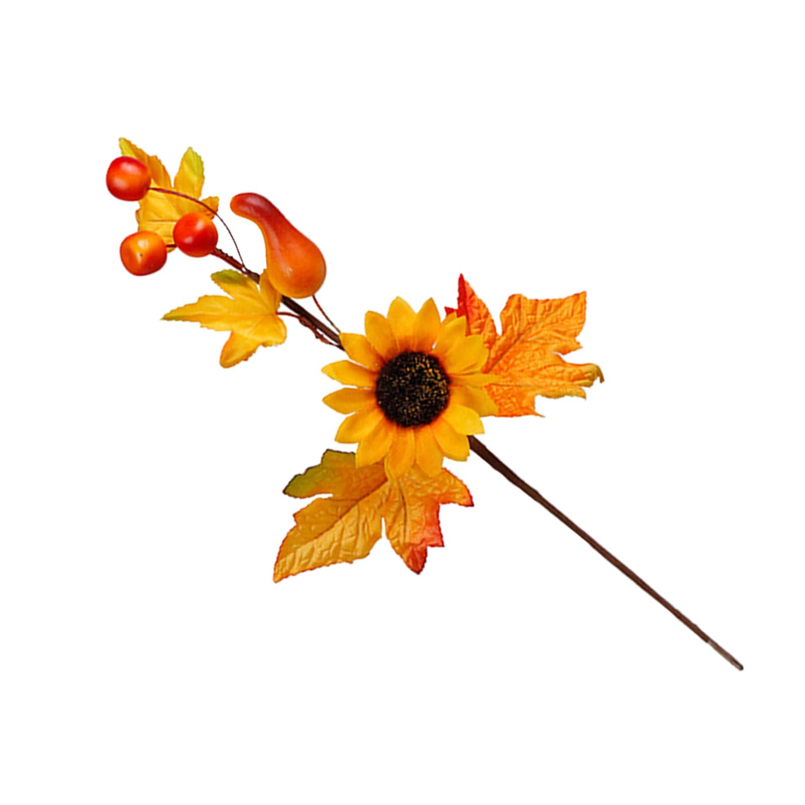 YWLUUOO Of 2 Autumn Decoration Artificial Maples Branch Thanksgiving Flower Arrangement Seasonal Table Centerpieces Thanksgiving Table Centerpieces