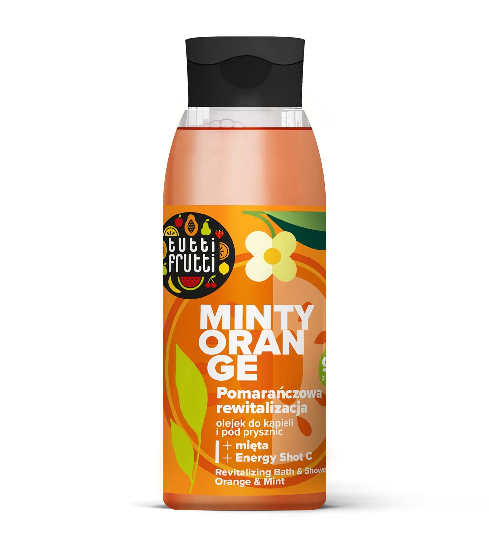 TUTTI FRUTTI Revitalizing Bath and Shower Oil Orange and Mint + Energy Shot C 400ml
