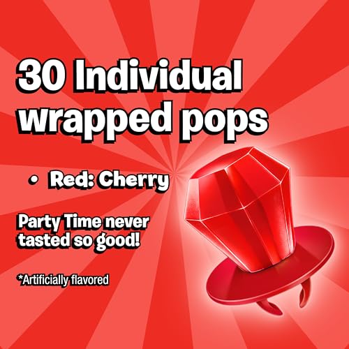 Image of Ring Pop Red Candy Lollipops, 30 Ct Bulk Individually | Wrapped in Red Cherry Flavor, Full Size, Fun Hard Candy For Birthday, Party Favors, Bachelorette Parties & Gifts For Kids
