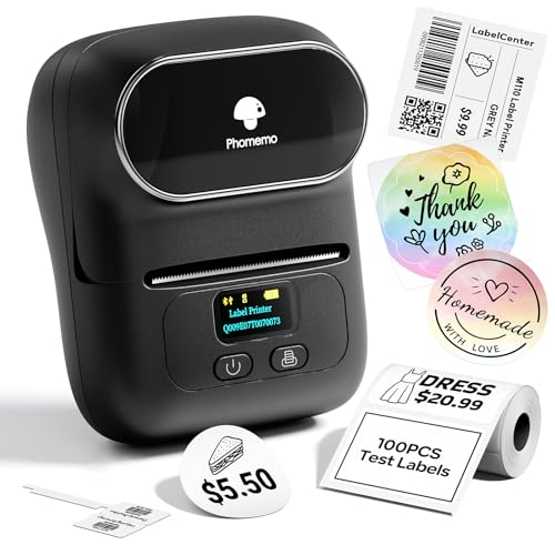 Phomemo M110 Label Makers - Barcode Label Printer Bluetooth Label...