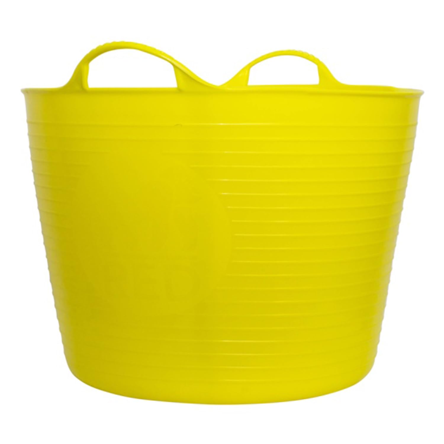 SAVING HUB Flexible Tub 26 Litre - Garden Home Plastic Basket - Multipurpose Storage Container - Toys, Laundry, Gardening, Flexi Tubs - Lightweight Strong Tub Trugs (Medium, Yellow)