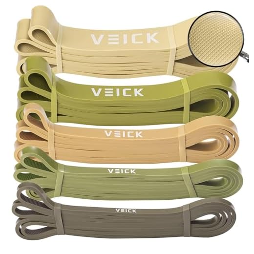 VEICK Resistance Bands for Working Out, Exercise Bands, Workout Bands, Pull Up Assistance Bands, Long Heavy Stretch Bands Set for Men and Women, Power Weight Gym at Home Fitness Equipment