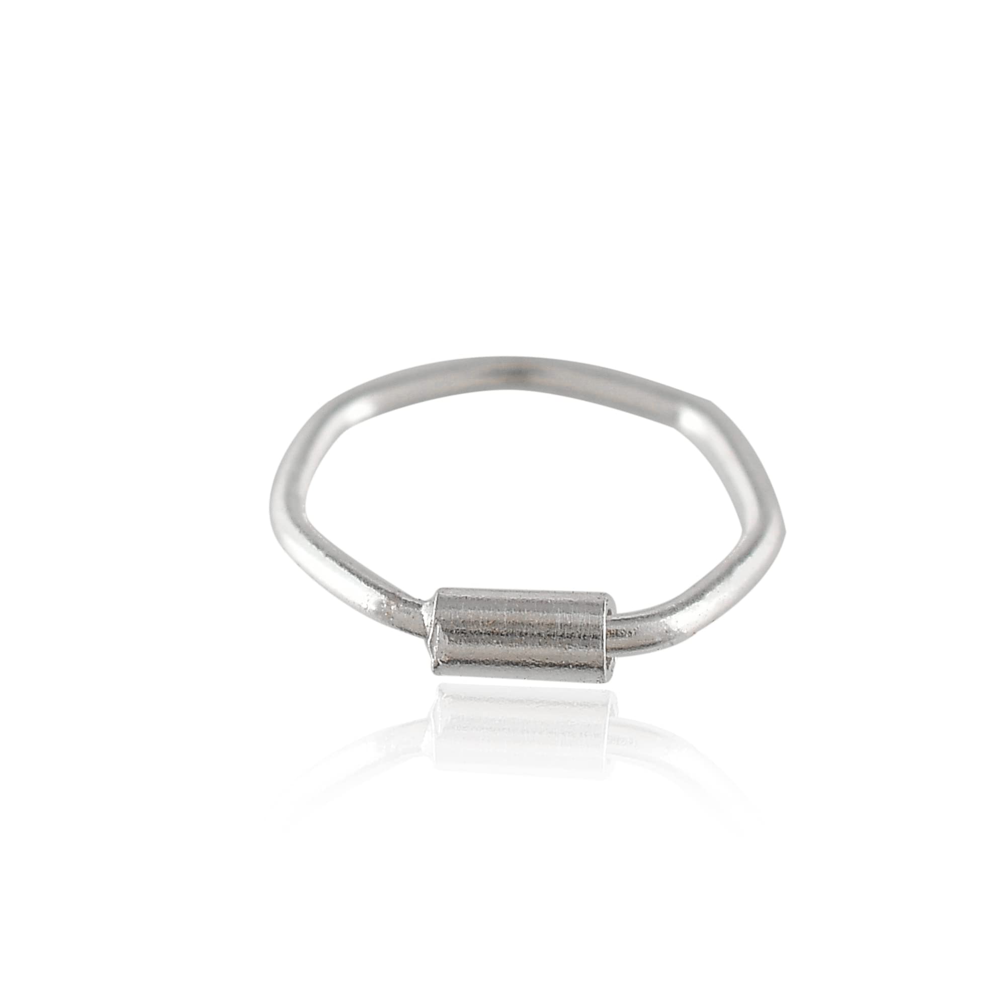 Nemichan Jewels Small Thin Silver Hexagon Nose Piercing Ring- 8mm (B0B69B61S4) Amazon Price History, Amazon Price Tracker