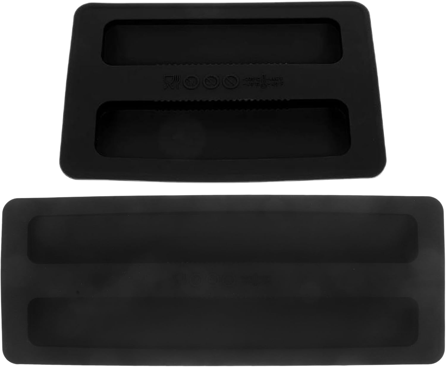 2PCS Silicone Toaster Top Cover: 2 Slice Toaster Cover 2 Sizes 6.22"/10.79" - Black Bread Maker Dust Protector Lid Bread Machine Part Accessories