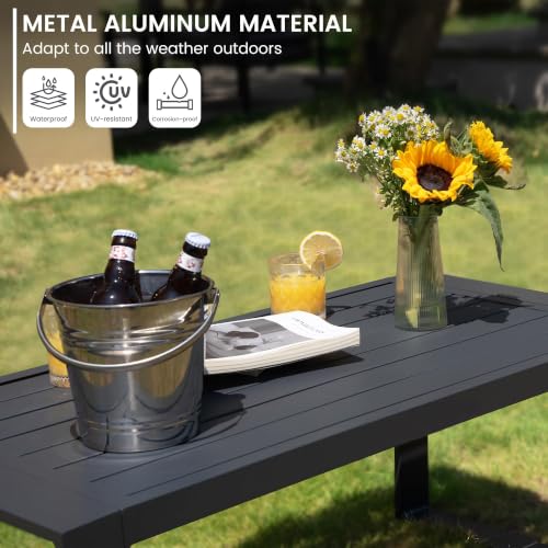 Image of Sundale Outdoor Aluminum Patio Furniture Set, 4 Piece Conversation Sets