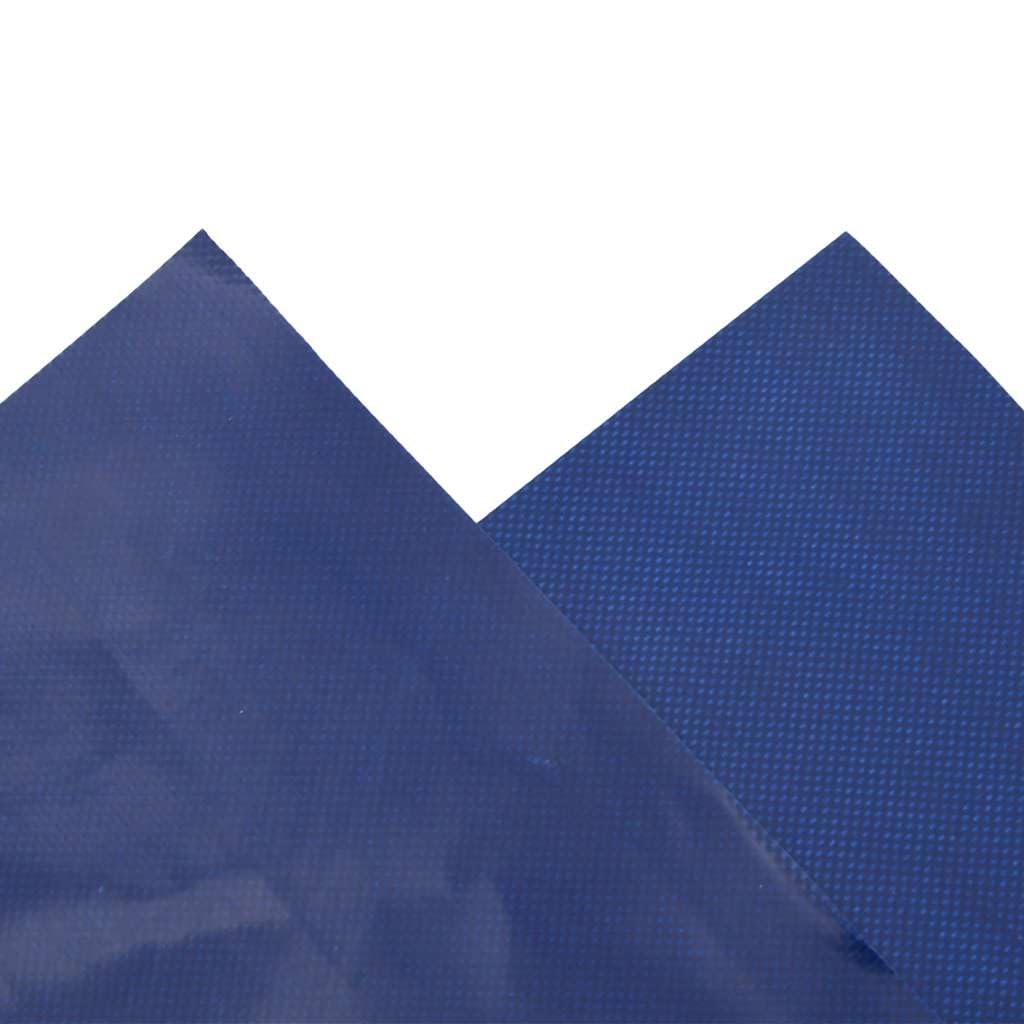Telone blu con rivestimento in PVC, 5 x 5 m, 650 g/m², antistrappo, impermeabile, resistente ai raggi UV, con occhielli, per giardino, costruzione, campeggio, auto, barca, rimorchio