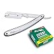 Parker 31R shaver with 100 professional shaving razor blades