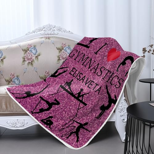 GoTussWO Custom Pink Purple Glitter lanket That Stays Cool All Night, Cooling Bedding for Hot Sleepers,30x40Inch