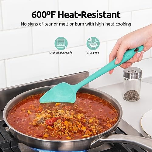Image of U-Taste Silicone Spatula Set 600F High Heat Resistant, 4-Pcs, Multicolor