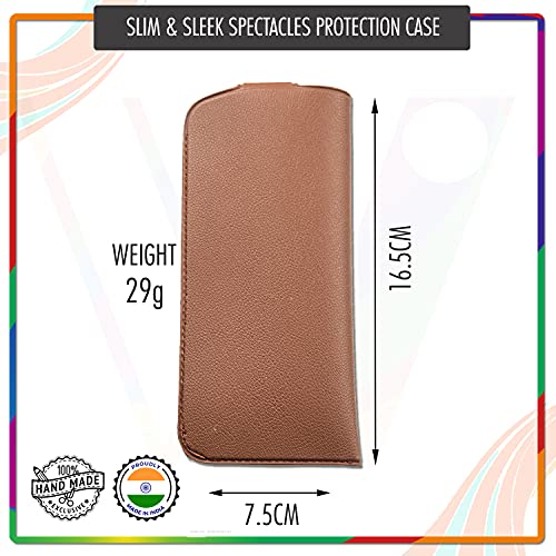 Image of Unisex Specs Snap Button Eyewear Dabbi Artificial Leather Soft Case Cover