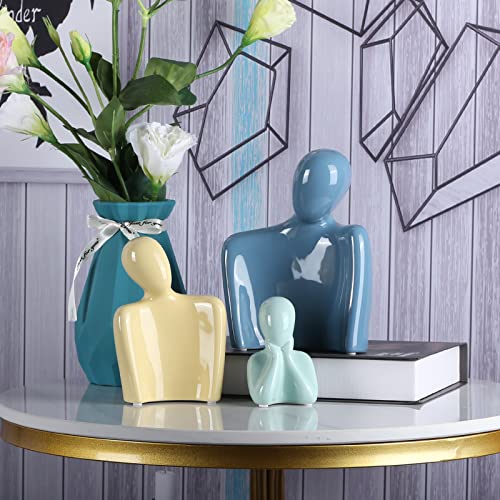 Dovdov Ceramic Family Family Statue, Abstract Bust Sculpture, Modern Art Statue, Family For Desktop, Shelf, Bedroom, Living Room, Wedding Scene Decoration Fill #TOP2