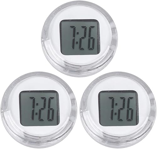 Milisten Reloj electrónico para coche, reloj decorativo, temporizador, motocicleta, reloj digital, portapapeles con reloj de motocicleta, reloj de