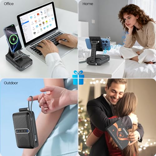 Soporte de teléfono con altavoz y carga 50% OFF