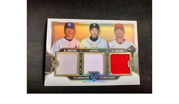Topps - 大谷翔平・イチロー・松井秀喜　topps パッチカード　9枚限定 Amazon.co.jp: 大谷翔平 イチロー 松井秀喜 topps パッチカード