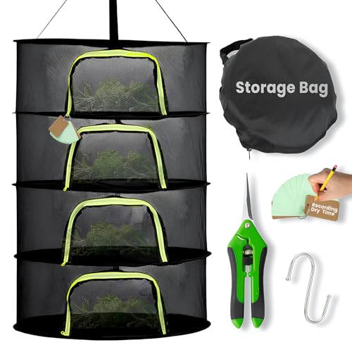 NiXianLinGo 4 Layer 24" Herb Drying Rack