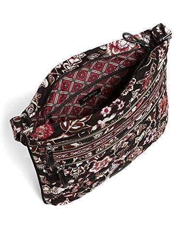 Image of Vera Bradley Women's Cotton Triple Zip Hipster Crossbody Purse