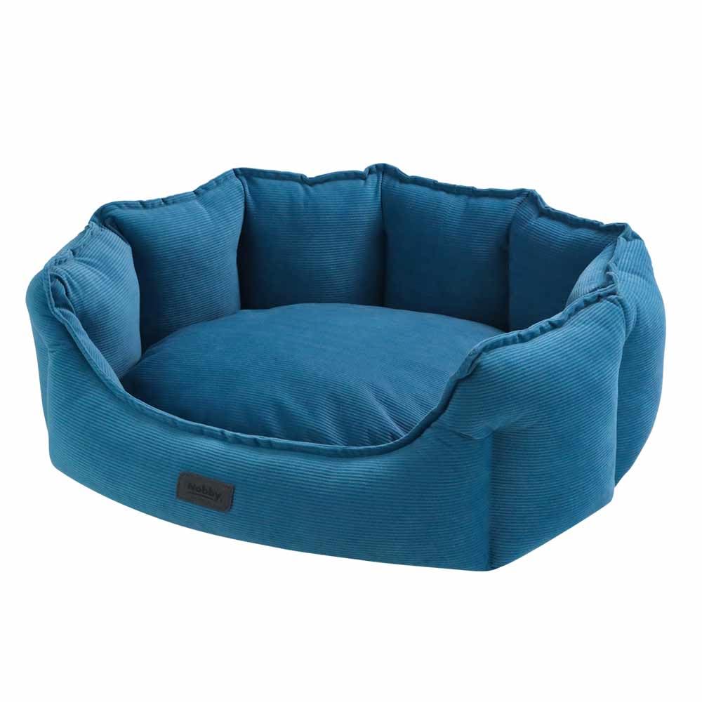 Nobby Comfort Bed Oval Cordo Blue 55 x 50 x 21 cm