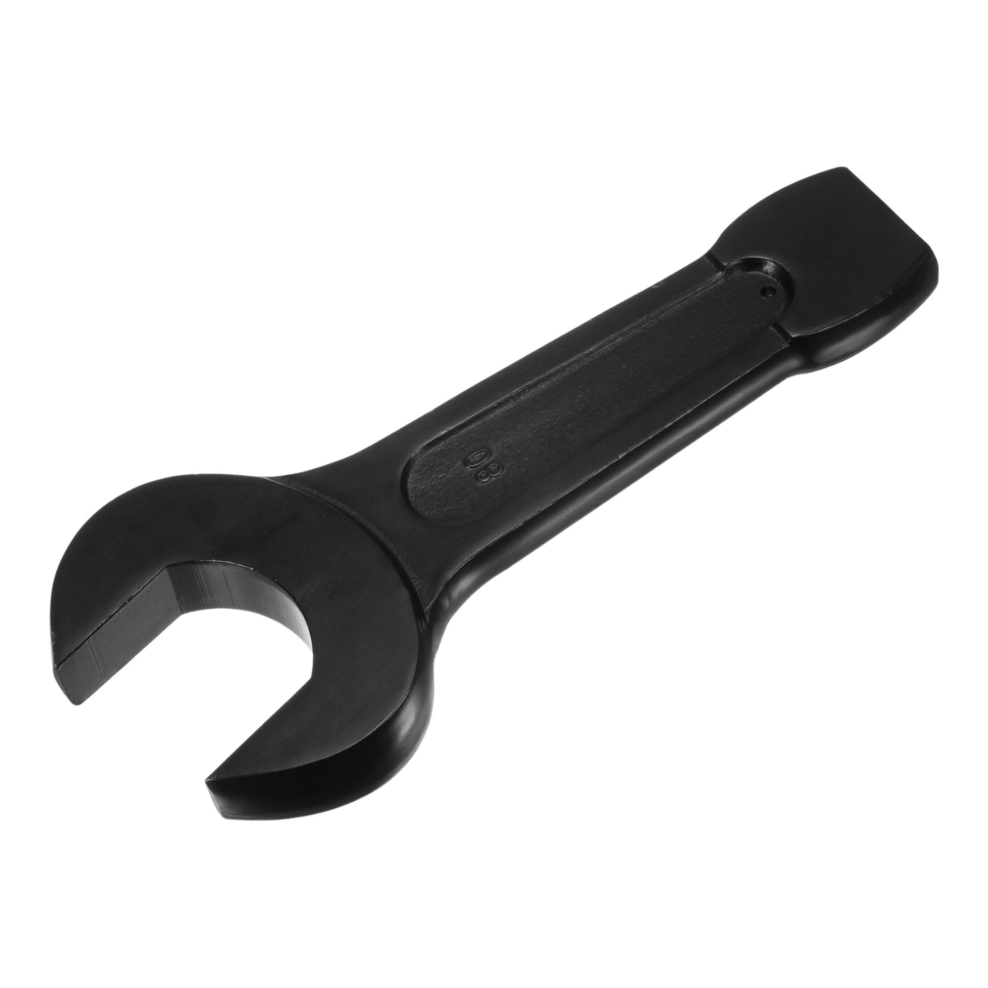 uxcell 80mm Open End Impact Spanner, High Tensile Steel Single Head Wrench Hand Tool