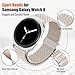 Braided Bands for Samsung Galaxy Watch 8 Band 40mm 44mm/8 Classic 46 mm Women/Men,Elastic Nylon Fabric One Click No Gap Parachute Sport Strap for Samsung Galaxy Watch 8 Classic Band 46mm/8 44 mm 40 mm