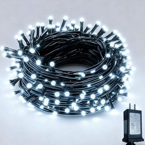 Guirlande extérieure 500 LED 52m blanche pour décoration de mariage et jardin d'hiver
