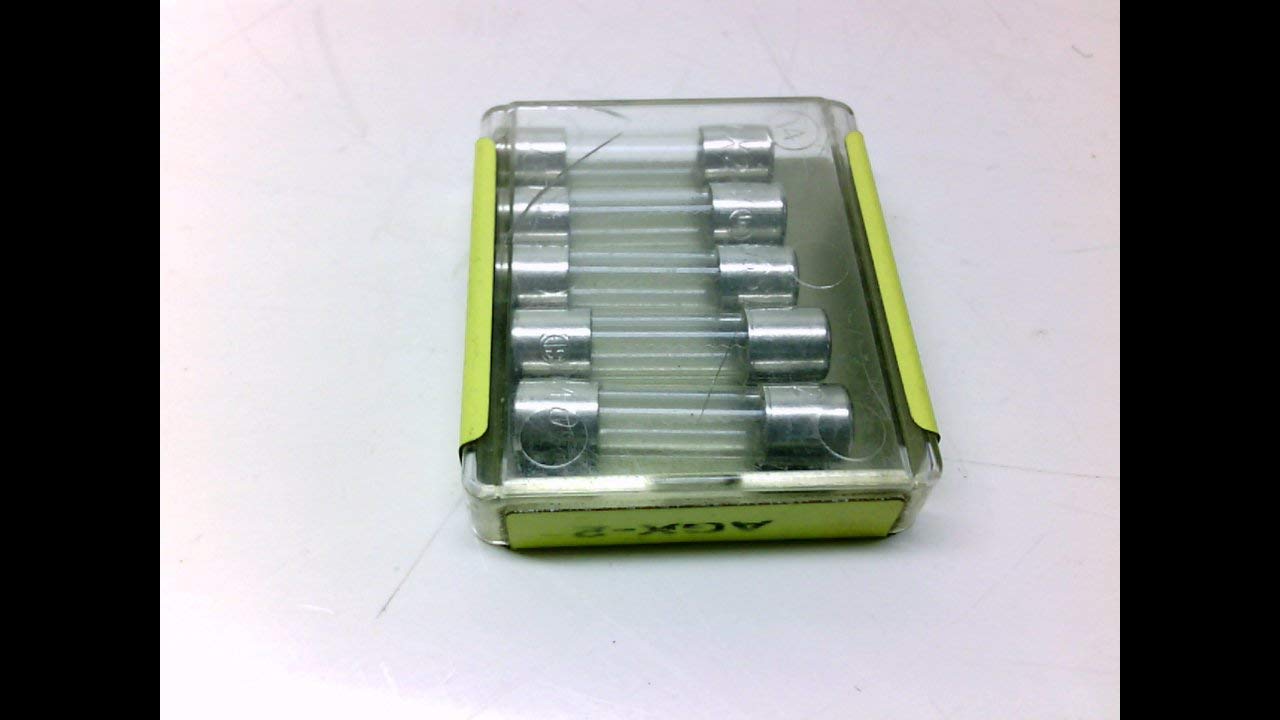 Bussmann AGX-2 AGX Serie Fusibile ad azione rapida 2 Amp 250 V Tubo in vetro 1/4" x 1" (confezione da 5)
