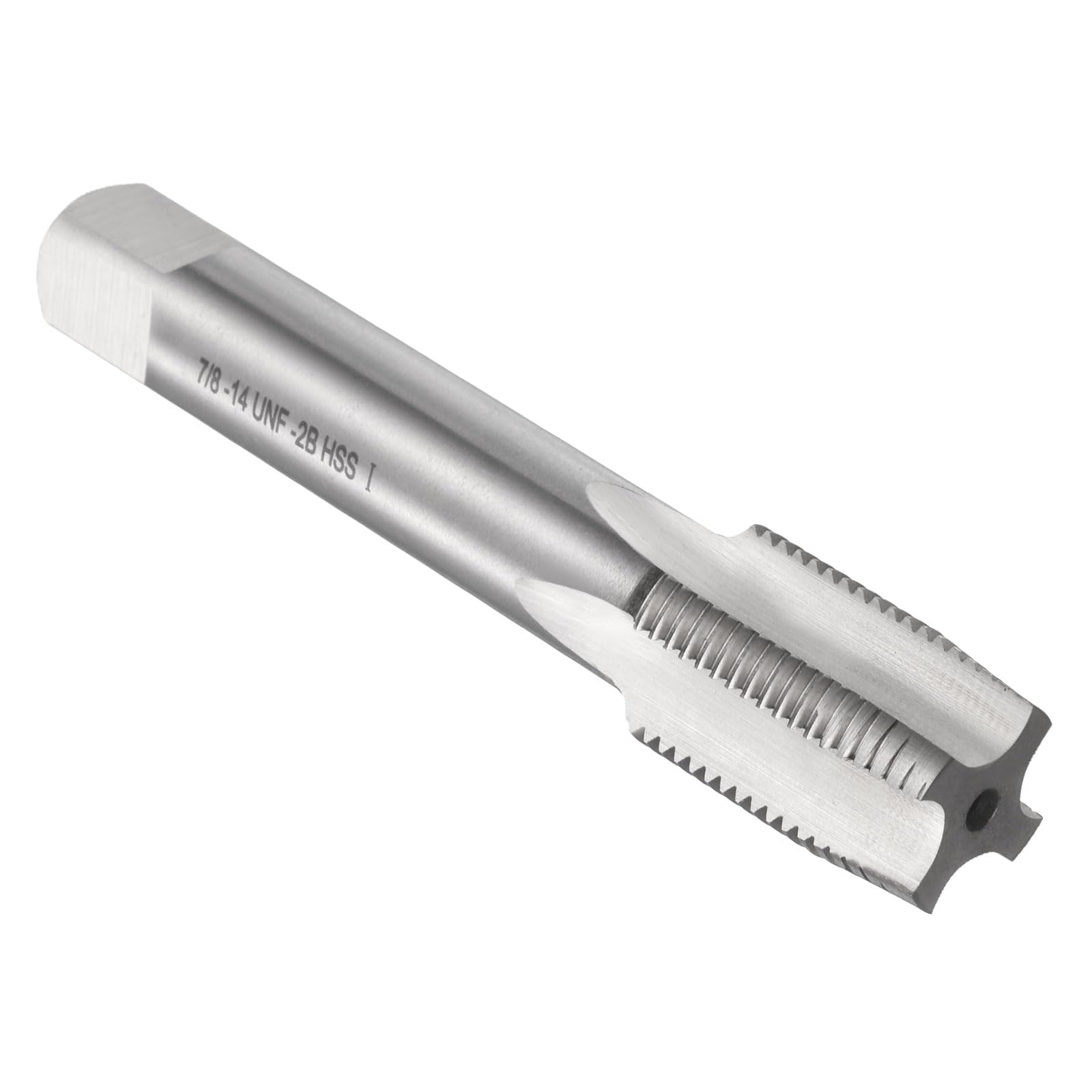 sourcing map Hand Taper Tap 7/8"-14 UNF 2B Thread Taper Style Taps Straight Flute Screw Tapping Threading Tool High Speed Steel HSS6542