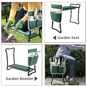 Gardenkneelerandseatstoolheavydutygardenfoldingbenchwithlargetoolpocketandsoftevakneelingpadforgardeninglovers Urban Country Home Decor Garden kneeler and seat stool heavy duty garden folding bench with large tool pocket and soft eva kneeling pad for gardening lovers urban country home decor
