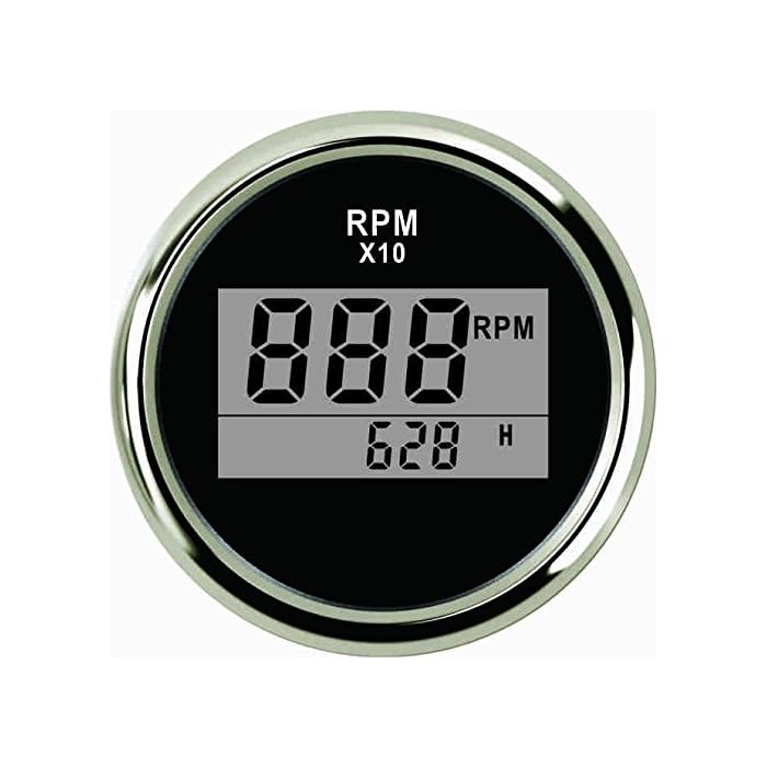 Buy ELING Universal Digital Tachometer RPM REV Counter RPM with Hour
