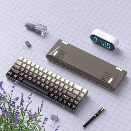 Image of MageGee Portable 60% Mechanical Gaming Keyboard, Hot Swappable Blue Whale Switch, RGB Backlit Compact 68 Keys Mini Wired Gradient Custom Keyboard for Windows Laptop PC, with Silencing Cotton, Black