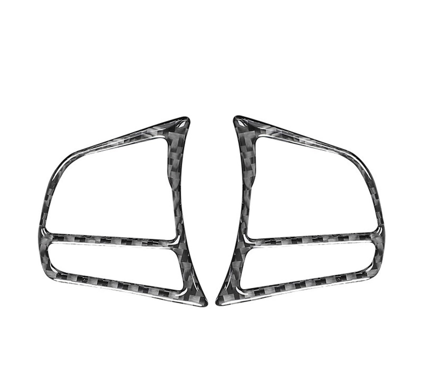 Decoration Interior Trim for BMW F30 F31 F34 F45 F32 F33 F36 F22 2Piece Car Interior Steering Wheel Buttons Stickers Cover Trim(A)
