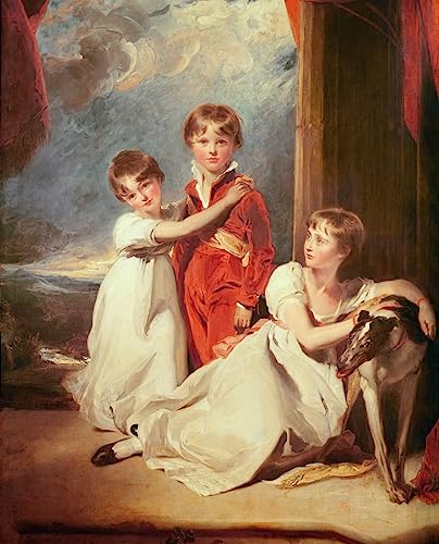 Affiche toile Portrait des enfants Fluyder par Lawrence, impression d'art classique 60x90cm