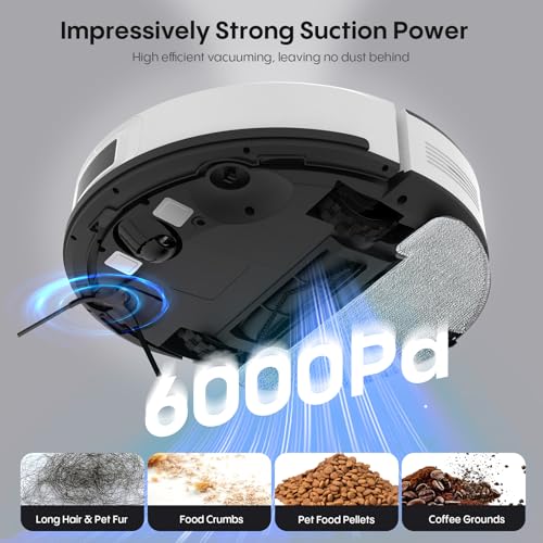 Robot Vacuum and Mop Combo with Self-Empty Base