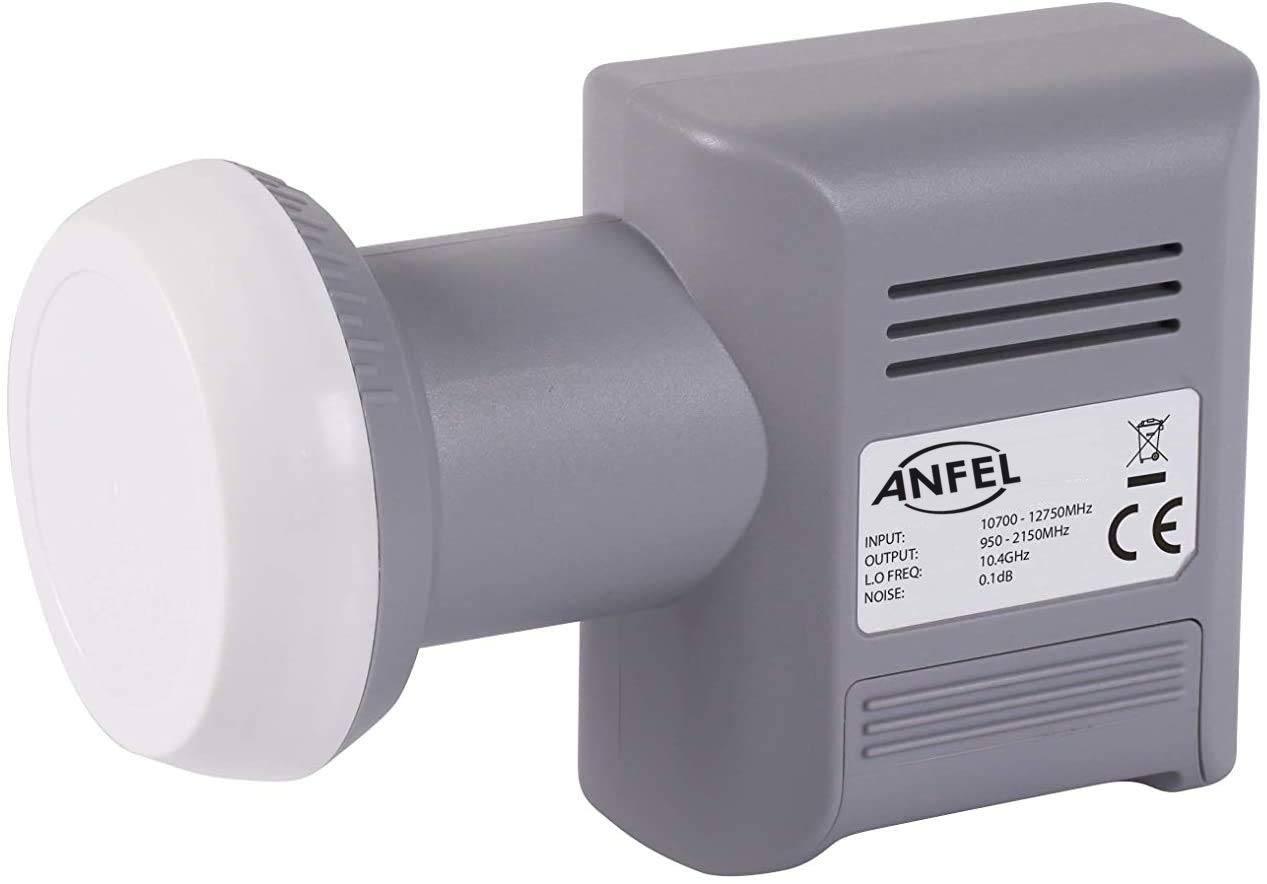LNB dCSS+Quad SCR, LNB unicable per fino a 16 ricevitori, 4K ready, 3D ready, UHD ready, protezione dalle intemperie estraibile, compatibile SKyQ DCSS SCR 16UB PRO LNB