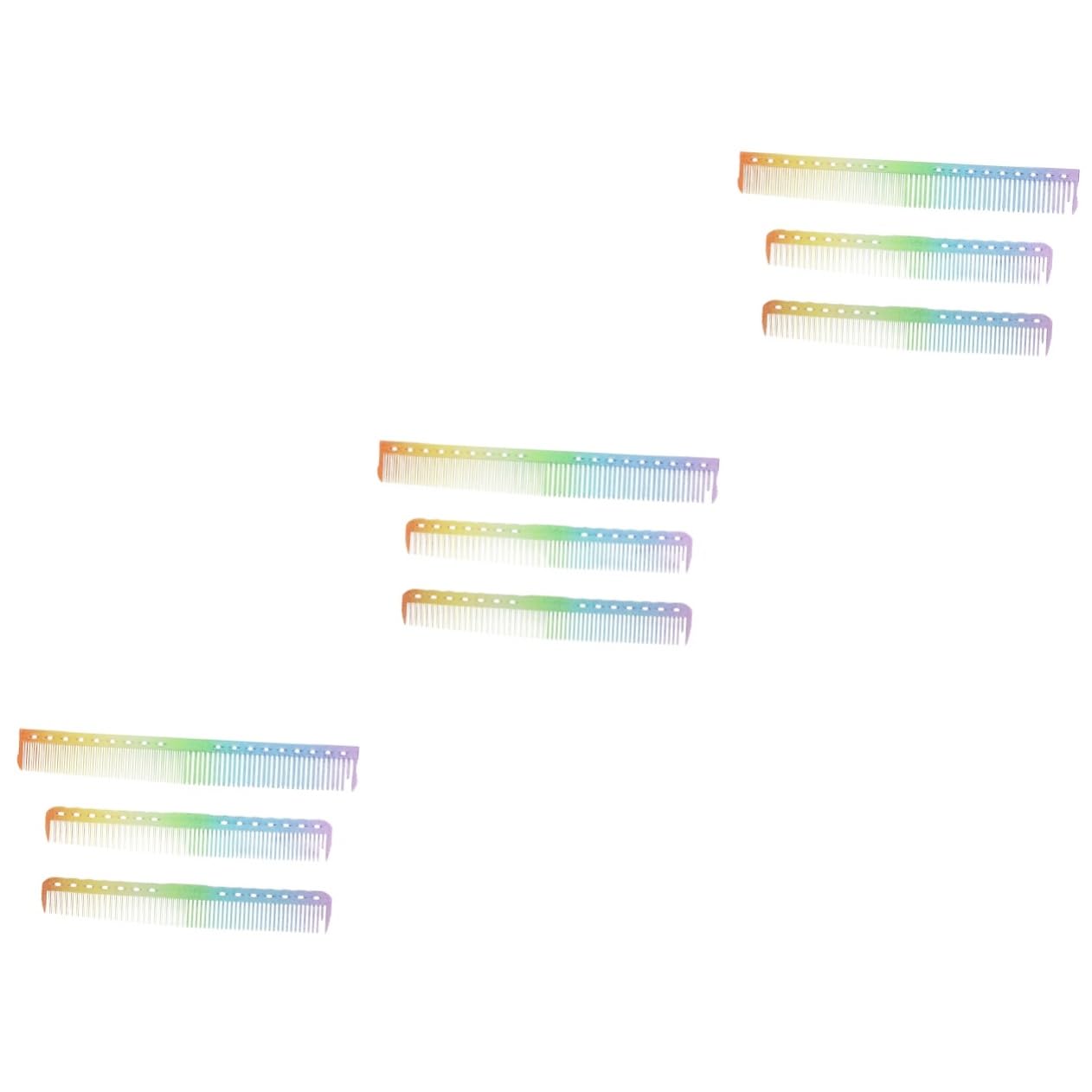 Healeved 9pezzi Pettine Professionalper Parrucchieri Strumento Ergonomico Per Styling e Taglio Dei Adatto Donne Uomini Per Scuri e Lisci