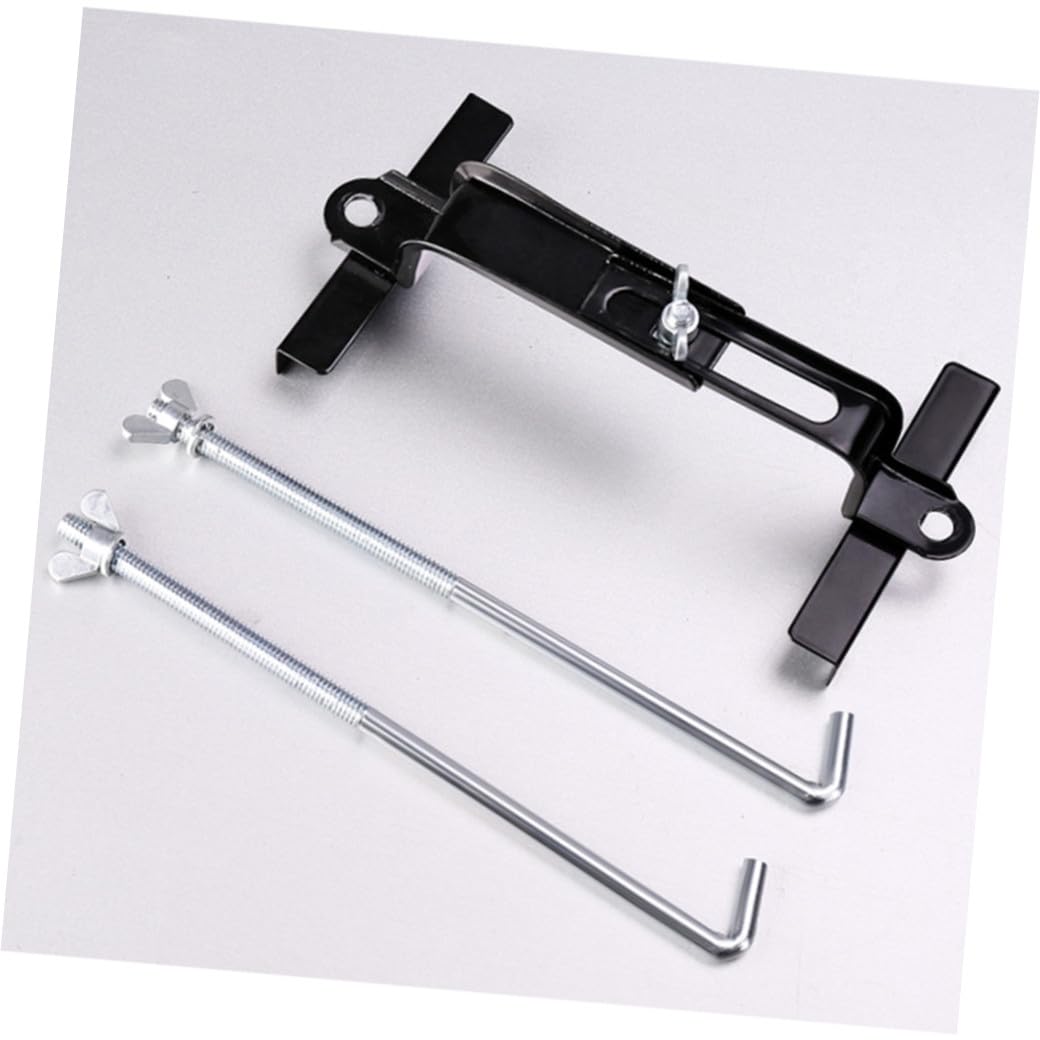 Supporto per Batteria per Auto Regolabile Grande da Staffa di Supporto per Batteria Custodia di Montaggio Metallo Robusto Capacità di Carico Elevata Slot Caratteri