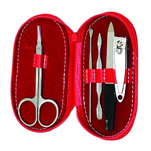 Kit di tagliaunghie e lime da viaggio, set da 5