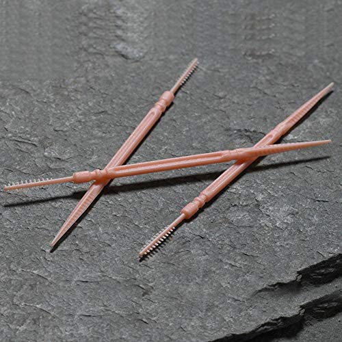 Disposable Plastic Toothpick Dental Flossers Picks Portable Practical Oral Toothpick with Clear Case 1100Pcs Double Head Soft Interdental Teeth Cleaning Brush Tool Stick White - Image 4