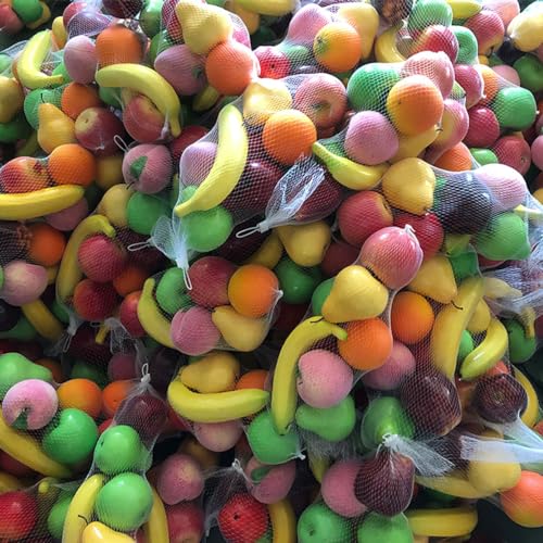 Image of Ulalaza 10PCS Fake Fruit Artificial Realistic Model Lifelike Decorative Foam Fruits & Vegetables for Hand Made Home, House Kitchen Party Decoration Desk Ornament