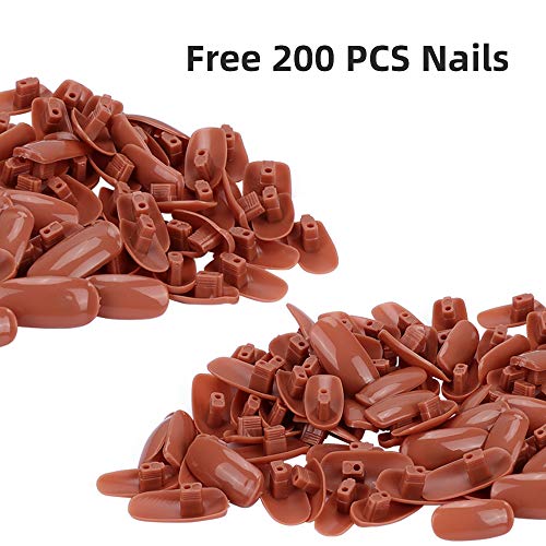 image for Practice Hand For Acrylic Nails, RUEOO Nail Practice Hand With 200 PCS