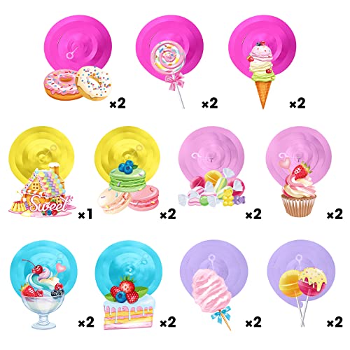 30 Pieces Candyland Party Decorations