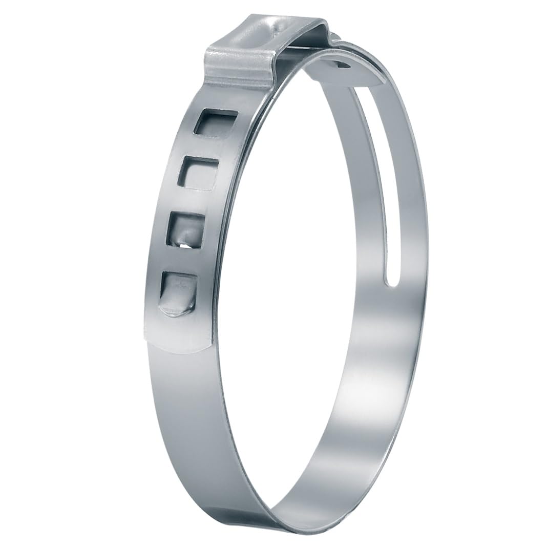 OCS Parts - Oetiker 163 Adjustable Ear Clamps with Radial Guiding, Stainless Steel, 35 mm Size, Pack of 20, Includes OCS Parts 2-Year Warranty