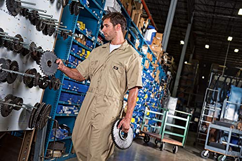 Dickies Men's Short Sleeve Coverall, Black, Small Regular #TOP3