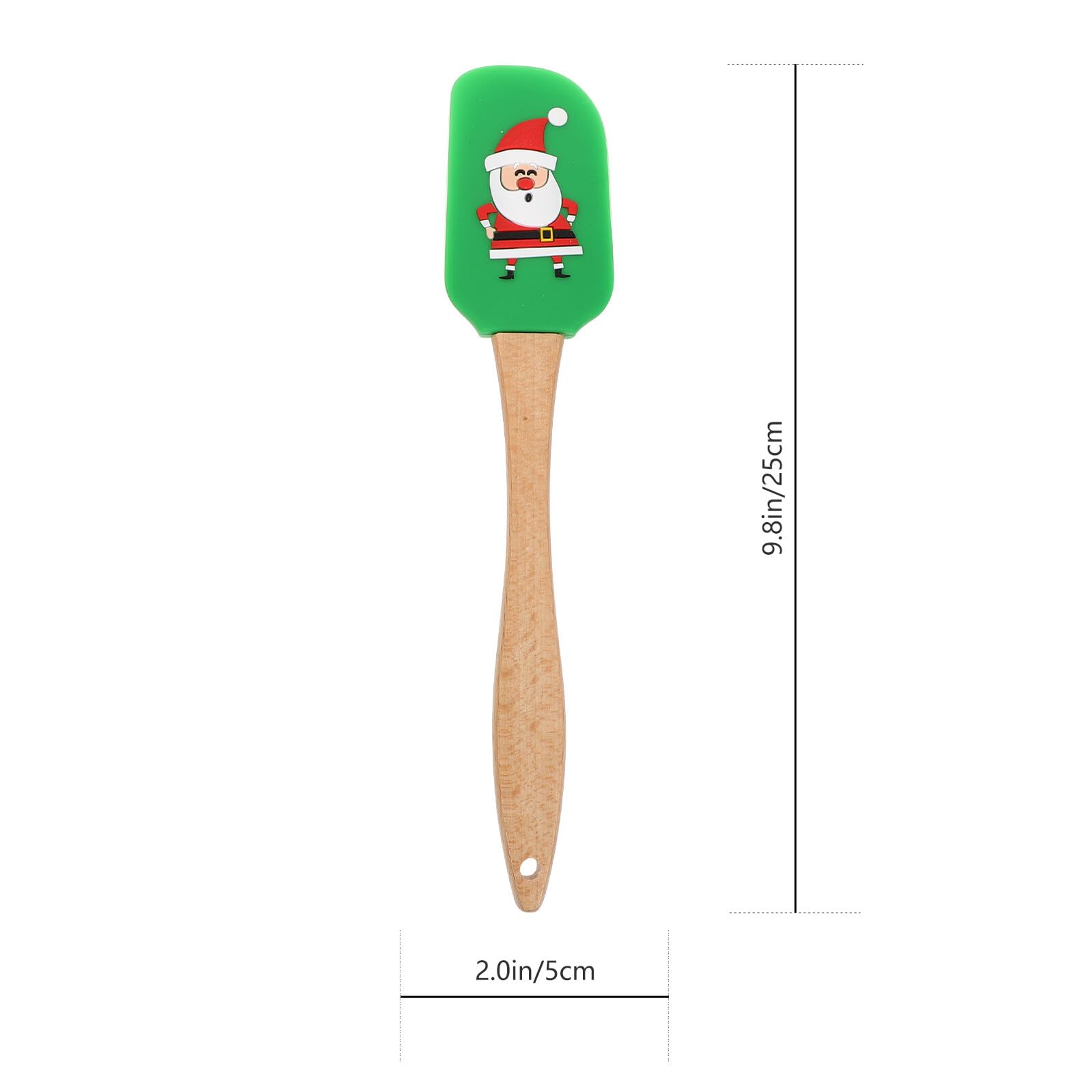 4 piezas Espátulas de Silicona para Pastel de Navidad de Rascadores de Crema Prácticos y de Limpiar Herramientas de Cocina para Hornear