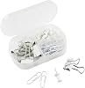 eBuyGB Pack of 6 Stationery Accessory Set, Transparent White