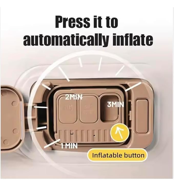 Image of Single Air Bed with Built-in Pump | Inflatable Mattress for Home, Camping & Travel | Quick Self-Inflation, 198x100x40cm