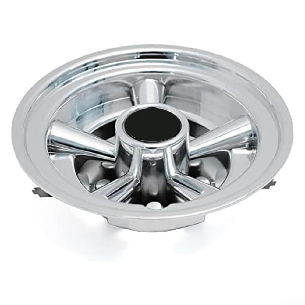 Cubiertas de rueda de carrito de acero inoxidable de 8 pulgadas, cubo para EZGO, juego de 4 cubiertas de llantas plateadas, accesorios de repuesto para ruedas de carrito (cuatro)